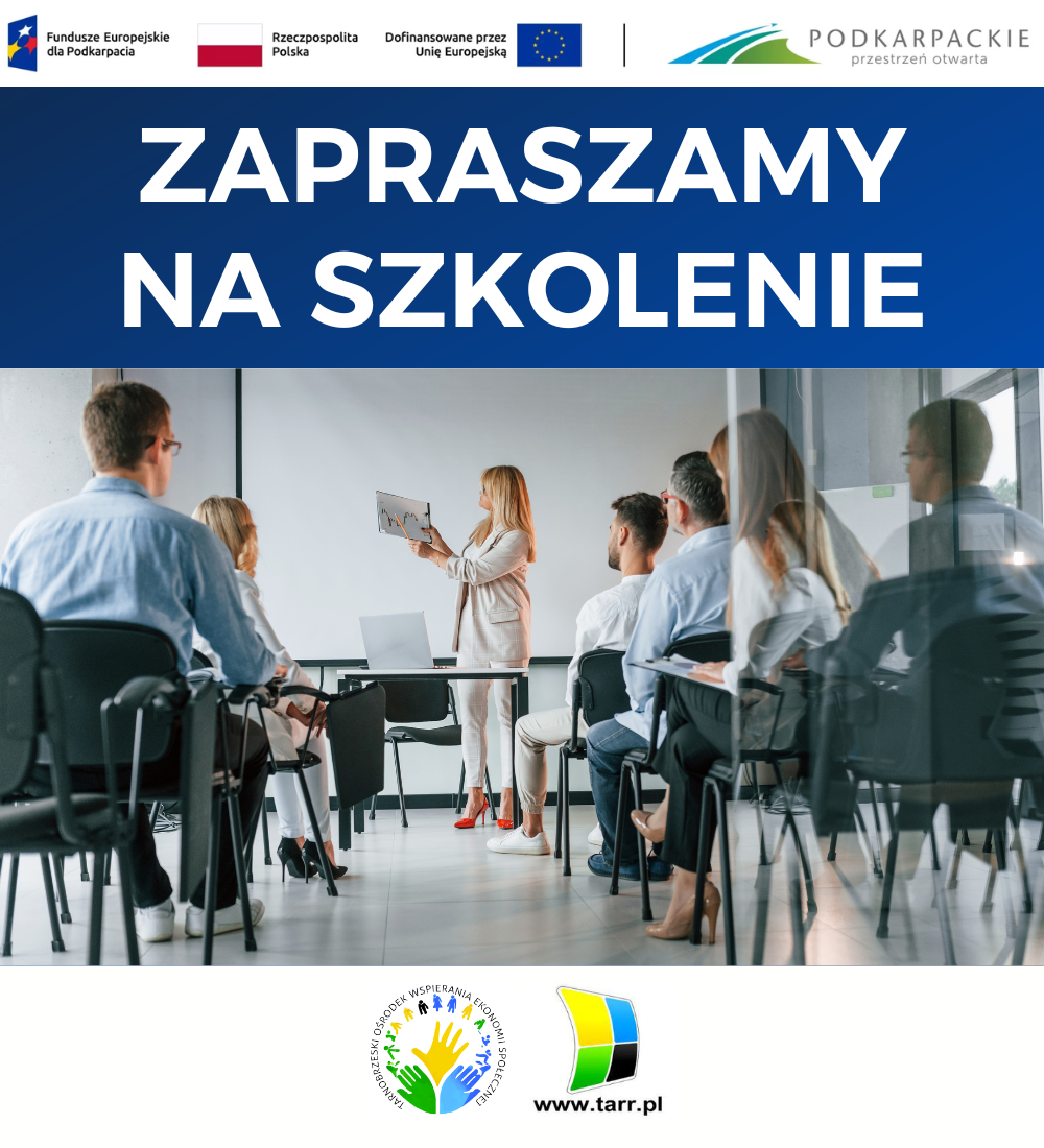 Tarnobrzeski Ośrodek Wspierania Ekonomii Społecznej zaprasza na szkolenie!